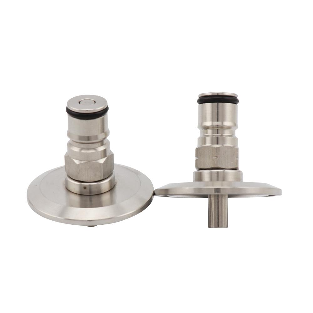 1.5"Tri Clamp to Ball Lock Post, SS304 Sanitary Brewer Fitting, 50.5mm OD Ferrule for Homebrew Beer Corny Keg Conical Fermenter