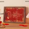Chinese Style Wedding & Engagement Certificate Frame - Betrothal Letter & Date Book Tabletop Display
