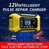 12V/24V Intelligent Pulse Repair Lead-Acid Car Battery Charger, Nine-Stage Optimization