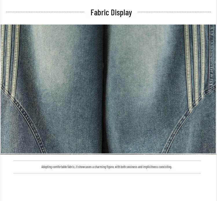 Plus Size Elastic Wide-Leg Denim Pants: Casual, Slimming, and Versatile