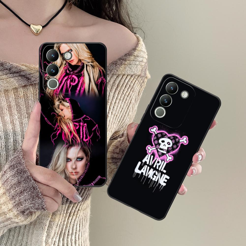 Avril Lavigne Matte TPU Mobile Phone Case for VIVO Y77 76 75 74 73 72 58 56 55 51 50 38 36 Y19 Y18 Y03 Y01 5G Colorful Cover