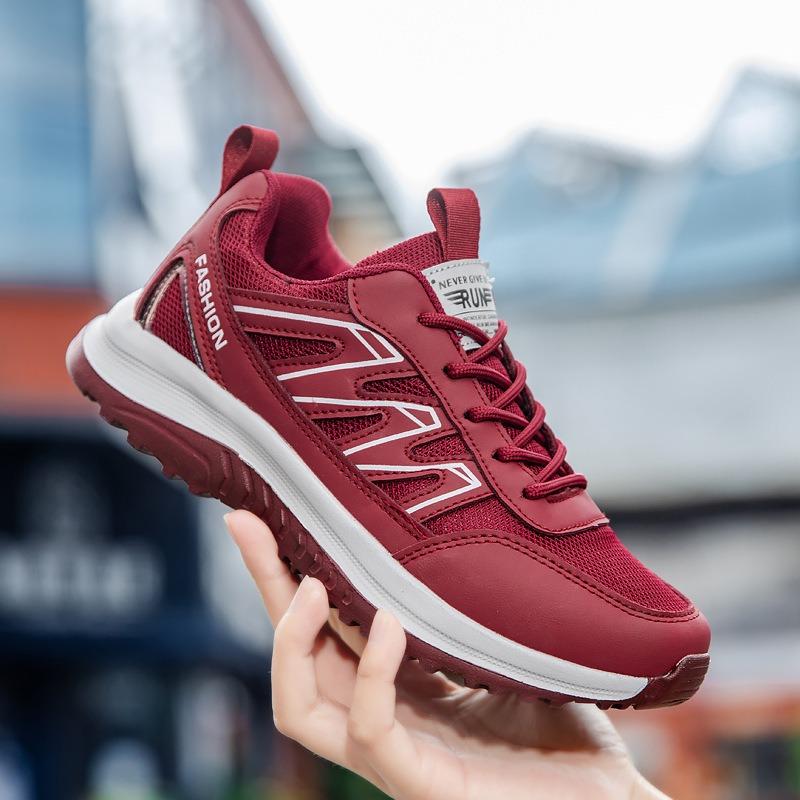 Men's shoes spring new trendy breathable sneakers black walking shoes soft-soled shoes men's and women's casual shoes