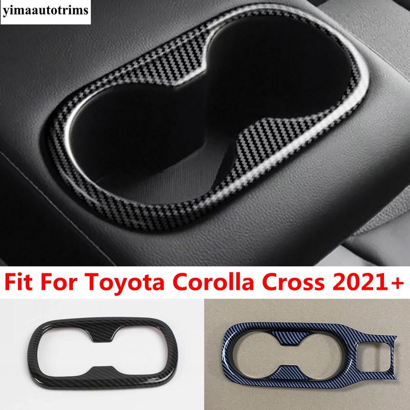 Central Control Gear Shift Water Cup Holder Panel Cover Trim For Toyota Corolla Cross XG10  - 2025 Carbon Fiber Accessories
