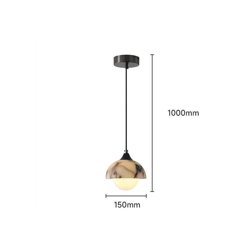 Luxury Marble Pendant Lamp for Bedroom & Living Room Warm Light