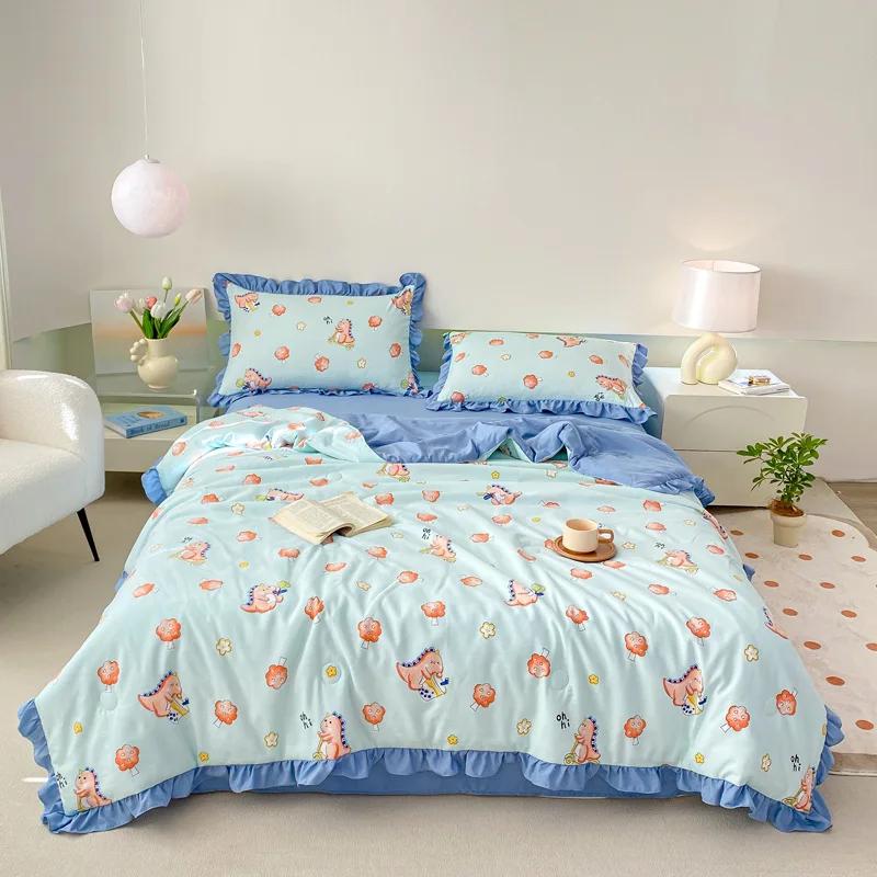 

Летние охлаждающие одеяла, мягкие дышащие легкие одеяла с кондиционером, тонкое одеяло, односпальная двуспальная кровать, пуховое покрывало 150x200cm-1pc