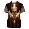 3D Geprint Oude Egypte T-shirt Heren Farao Patroon T-shirts Zomer Oversized Harajuku Ronde Hals T-shirts Korte Mouw Tops