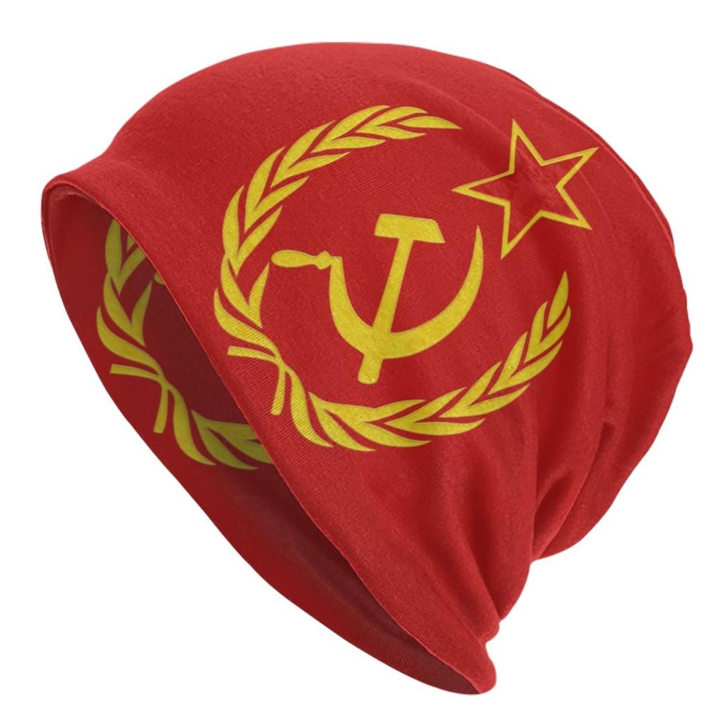 Allied Nations Joseph Stalin Skullies Beanies Caps  Unisex Winter Warm Knitted Hat Adult USSR Communist Russia Bonnet Hats