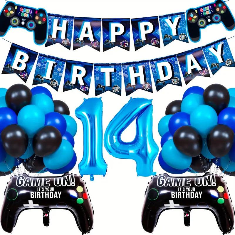 Game Themed Balloon Set Gamepad Birthday Anniversary Arrangement Game Party Celebration Supplies