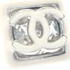 Chanel Pierce White Metal Women