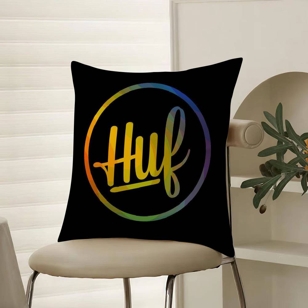 H-Huf Fashion Pillow Case Comfort Sofa Bed Silky elegant Invisible zipper Decorative cushion cover