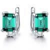 Gica Gema Jewelry S925 Sterling Silver Square Geometry STemperament Stud Earrings For Women Fine High Grade Jewelry Gift To Valentine's