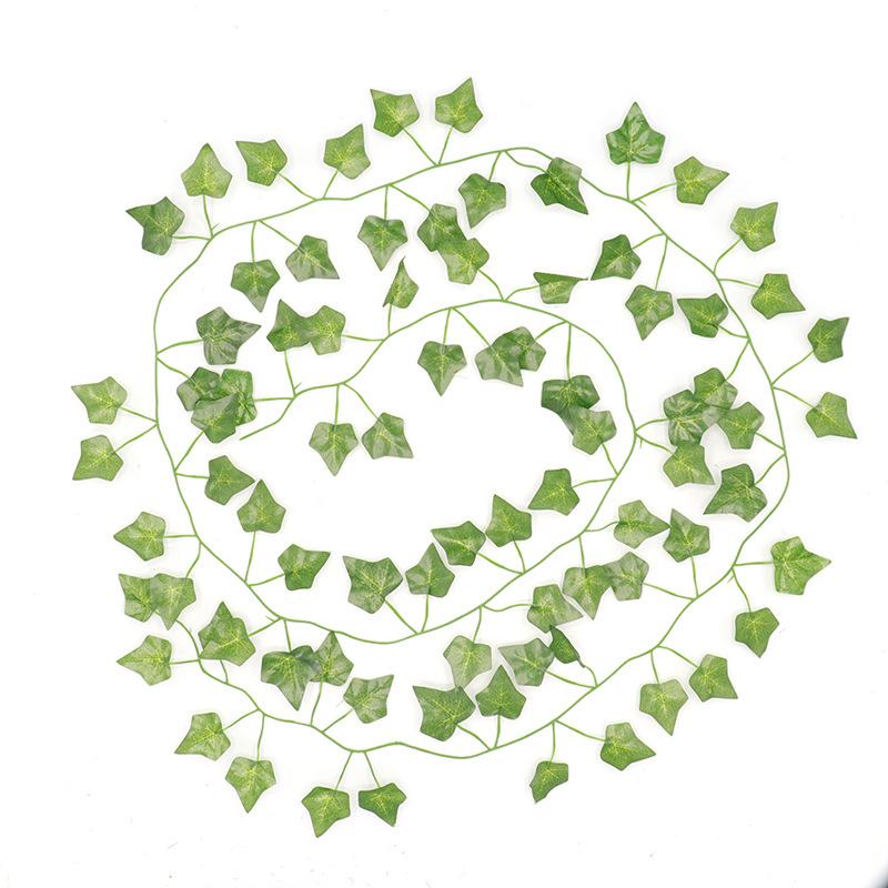 

2M Simulation Green Vine Decoration Plastic Ivy Vine Scene Decoration Props Simulation Green Ivy Leaf Vine Decor GreenVine Decor