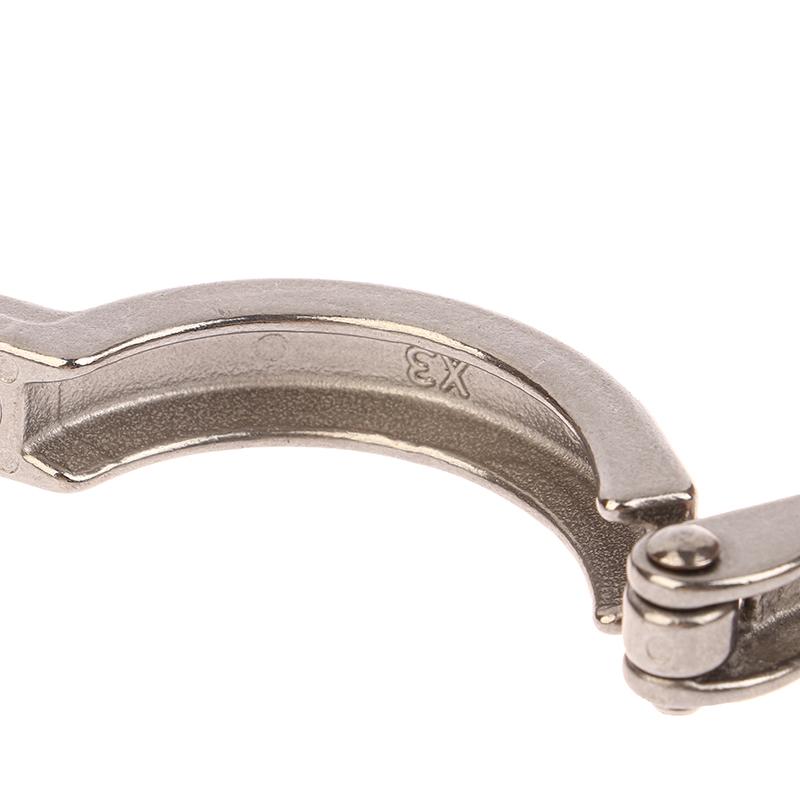 304 Precision Cast Sanitary Clamp Stainless Steel Quick Opening Pipe Clamp Quick Installation Clamp Set Quick Installation Clamp