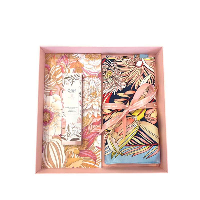 ITARORA Aurora Silk Scarf & Hand Cream Gift Set