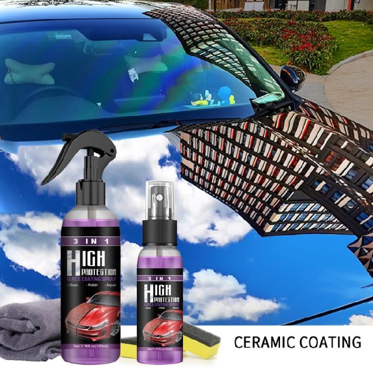3 In 1 High Protection Quick Car Coating Sprays Extreme Slick Streak-Free Sprays