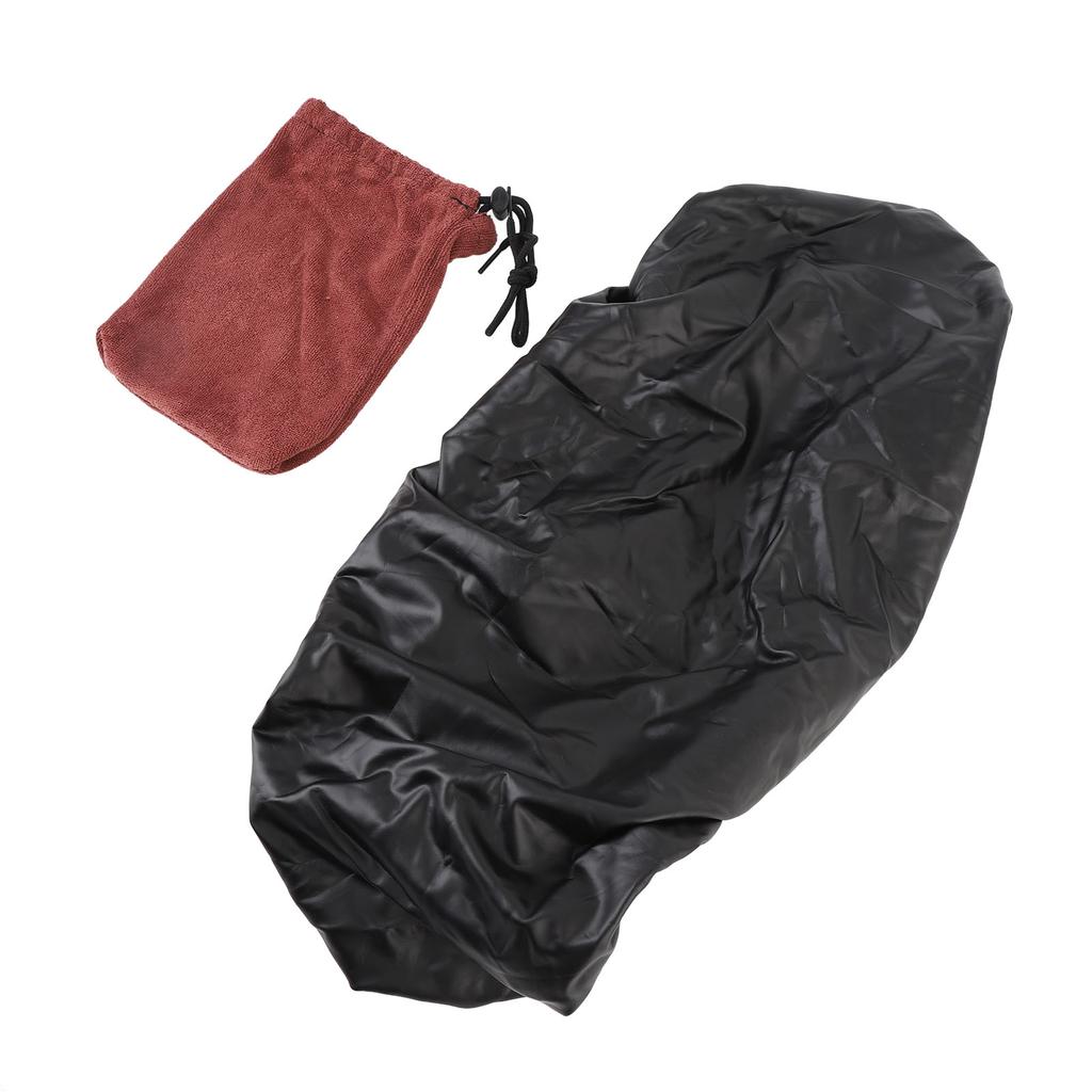 Motorcycle Seat Cover Waterproofing Sun Protection Breathable Seat Cushion Protector Cover for Scooter Black