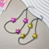 DIY Star Beaded Phone Chain Portable CellPhone Strap Lanyard Mobile Phone Pendant Decoration Exquisite Key Car Hangings