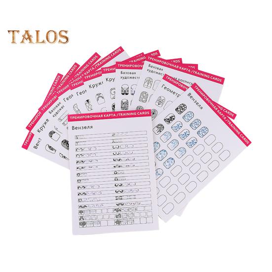 

12 шт. Учебные карты по дизайну ногтей, многоразовые практические листы по дизайну ногтей для женщин, начинающих, шаблоны для ногтей, тетрадь для упражнений, маникюр, раскраска, рисунок 12pcs