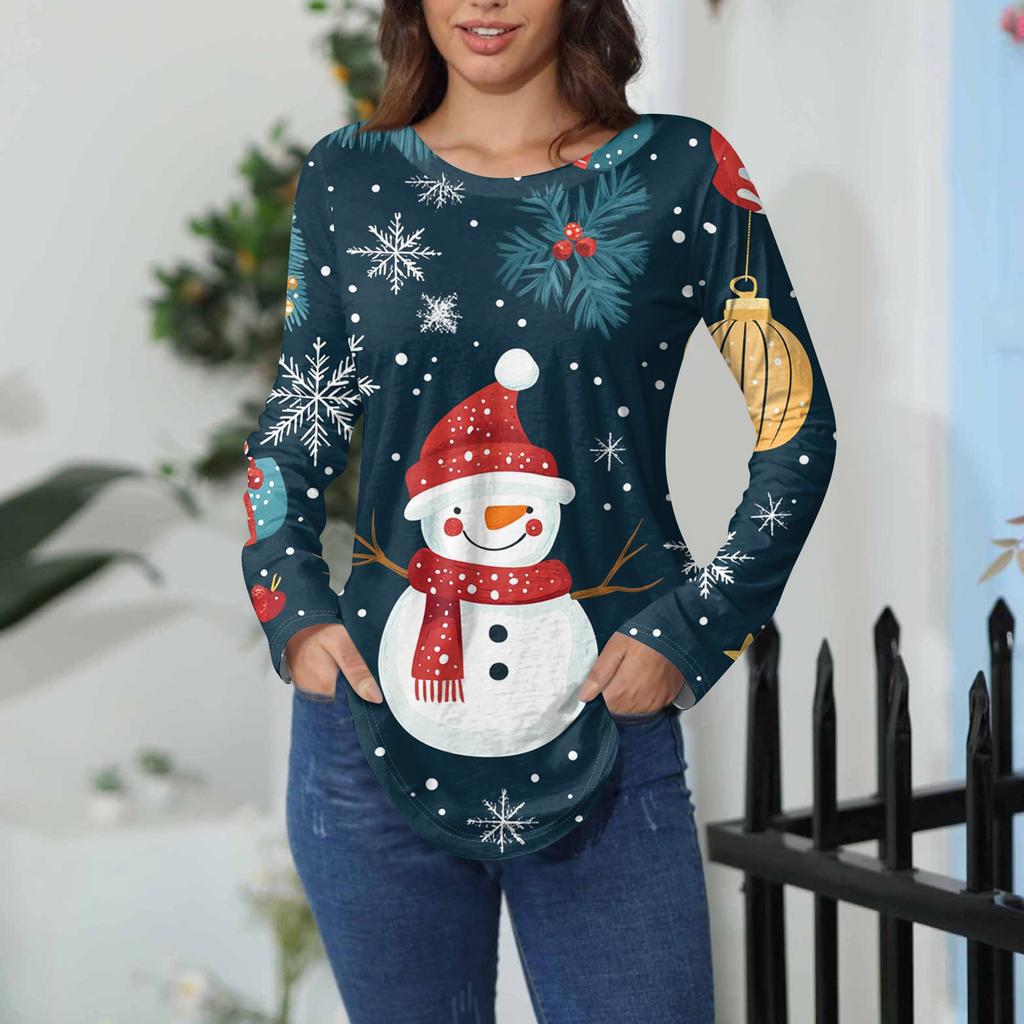 Koszulki damskie jesienne codzienne koszulki z długim rękawem bluza vintage z nadrukiem graficznym top pulower walentynki