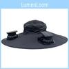 Outdoor Sun Hat With Large Brim And Dual Fans Solar Power For Summer Activities