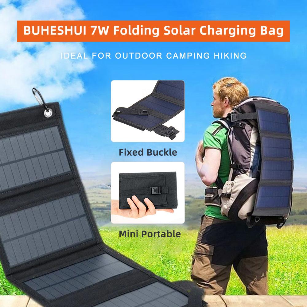 Outdoor Camping Foldable Solar Panel Cell 5V USB Portable Solar Smartphone Battery Charger for Tourism Hiking