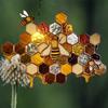 Honeycomb pendant, garden decoration pendant, bee decoration pendant