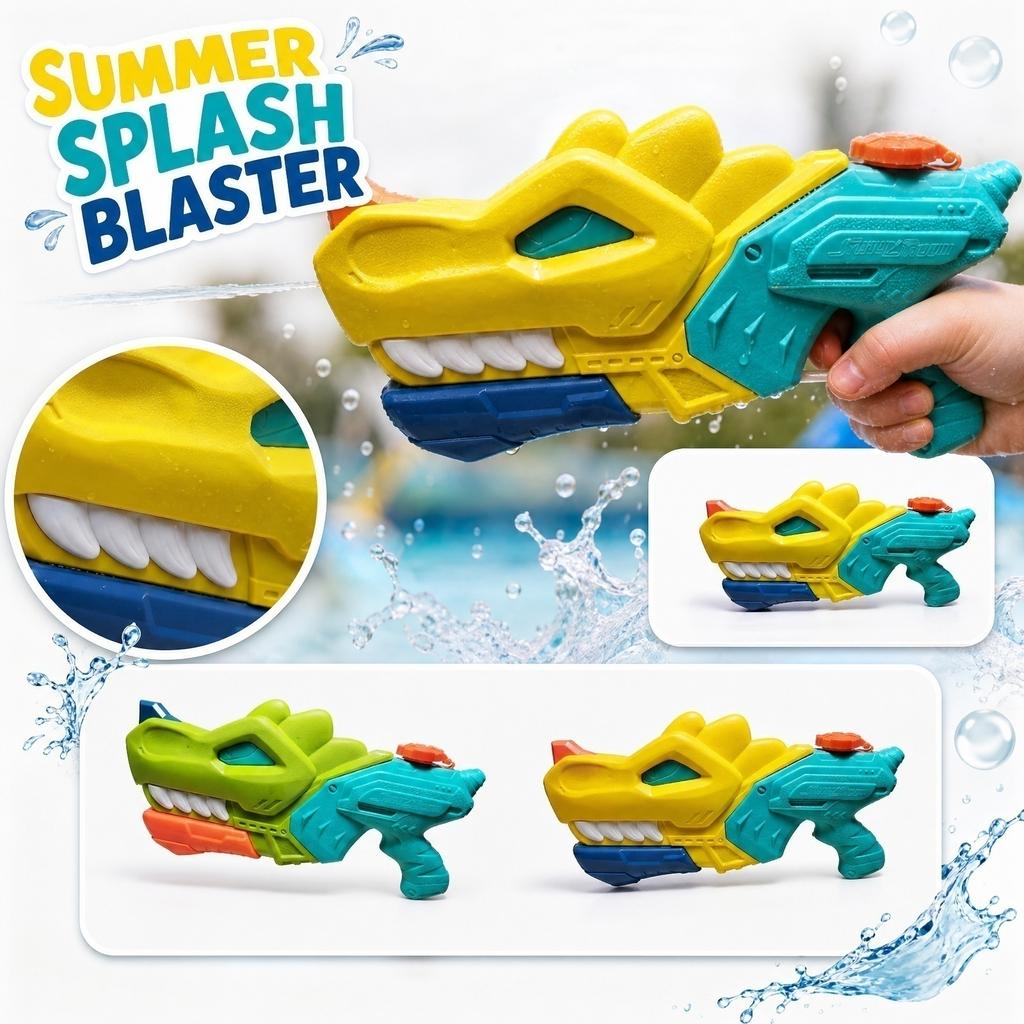Outdoor Water Gun Toy High Capacity Water Blaster Pump Action Splashing Water Shooter for Kids Summer Pool Beach Fun