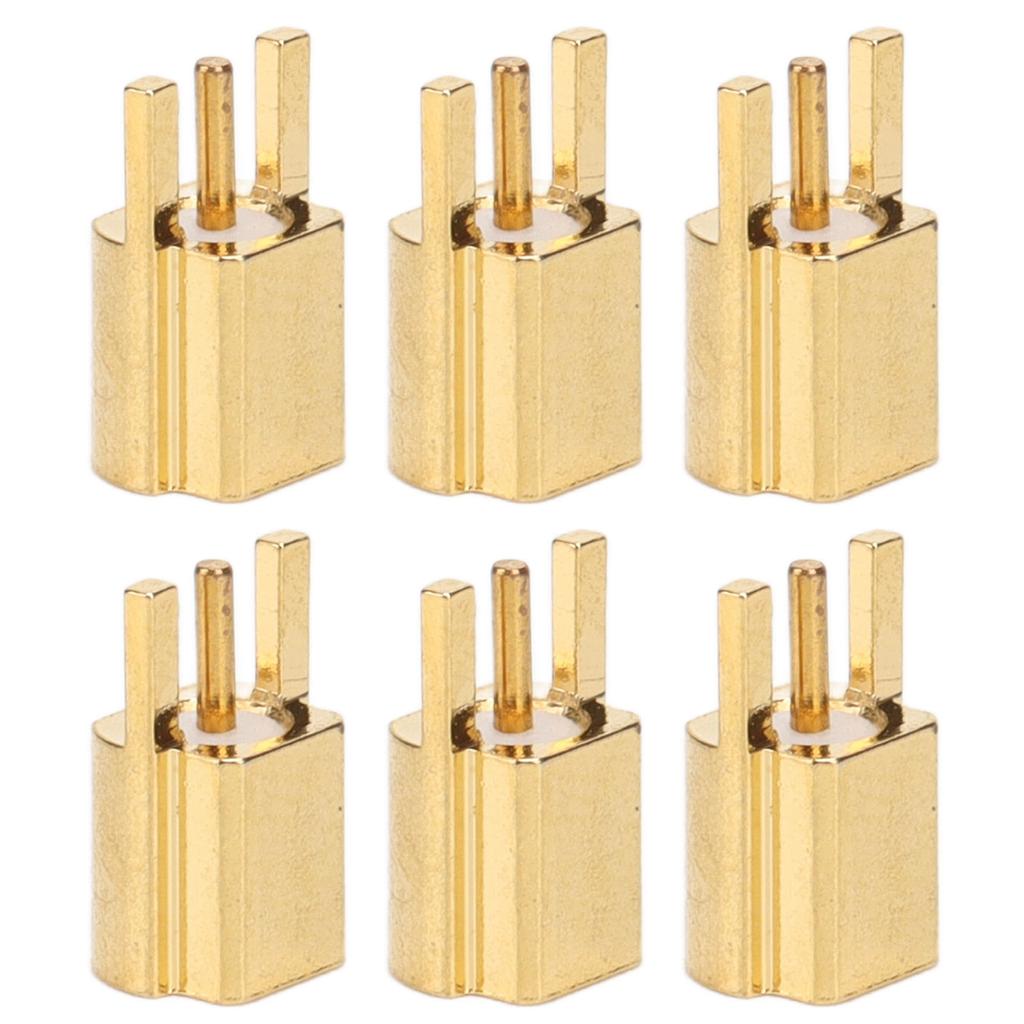 10PCS MMCX Socket 3 Pin Connection Female Jacks Coaxial RF Connector Set OFC Material 50ohms
