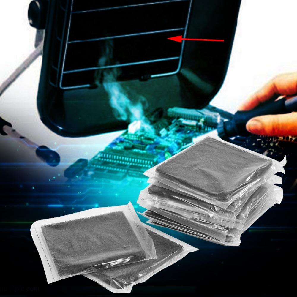 10 Stück 13cm x 13cm Aktivkohlefilter Schwamm Dunstabzugshaubenfilter Für Dunstabzugshauben