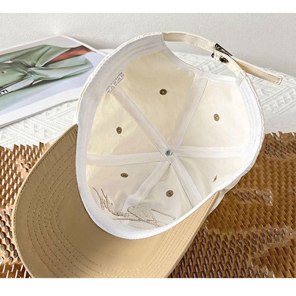 Quick Drying Letter Baseball Hat Embroidered Sun Hat Embroidery Baseball Cap  Cycling
