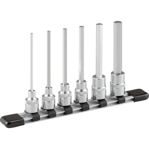 TONE Long Hexagon Socket Set (with holder) HH306L Drive angle 9.5mm (3/8") Contents 6 items