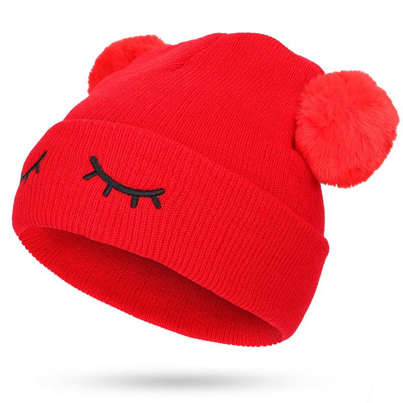 Wholesale Good Quality Winter Thick Slouchy Kids Baby Child Knitted Acrylic Beanie Hat