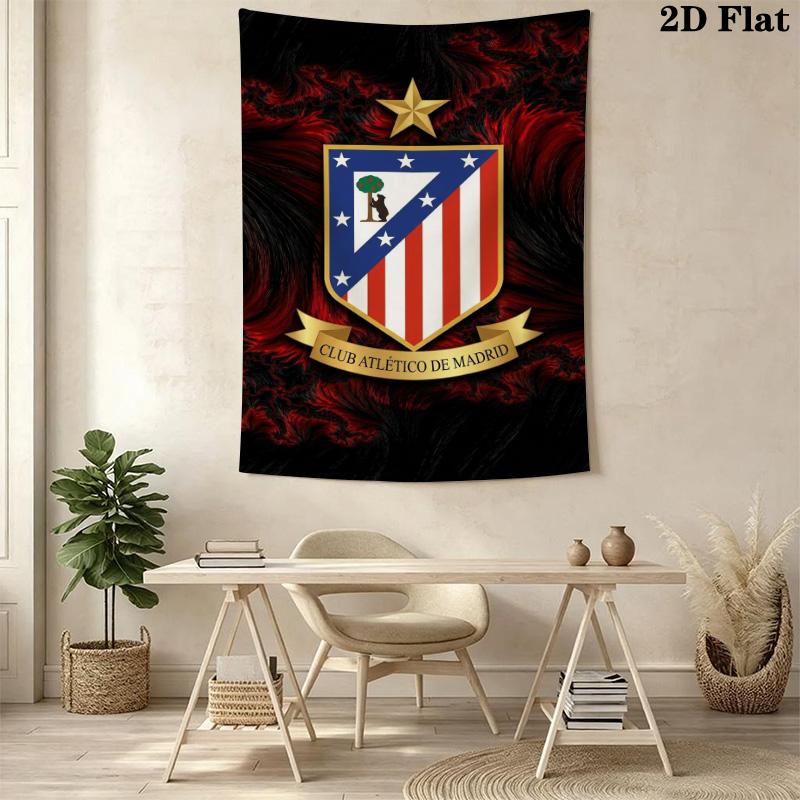Atletico Madrid Crest Bedding 1 Duvet Cover 2 Pillowcase Without Core Bedding Set Christmas Birthday Gift Duvet Cover And Pillowcase Bedding