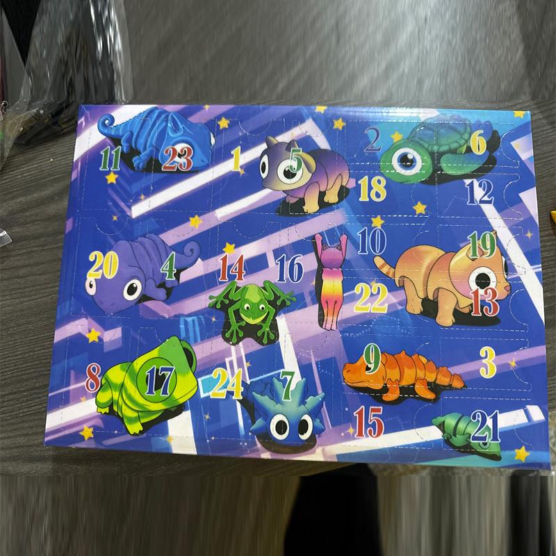 3D Printed Animals Toys, Mini Figures Cool Stuff Desk Pet, Christmas Advent Calendar For Kids, Birthday Gift For Boys And Girls, Party Favors