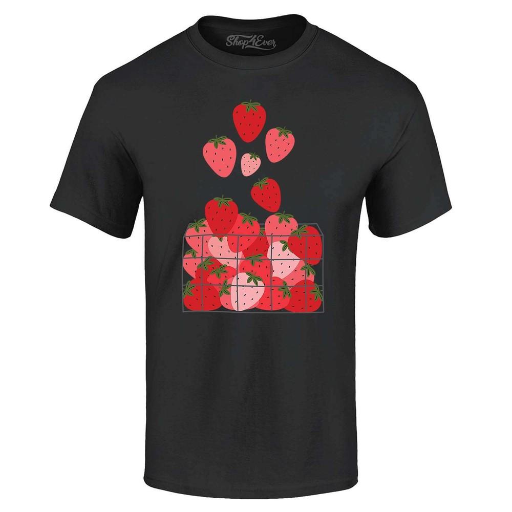 Strawberry Basket Cottagecore T-shirt Cottage Shirts