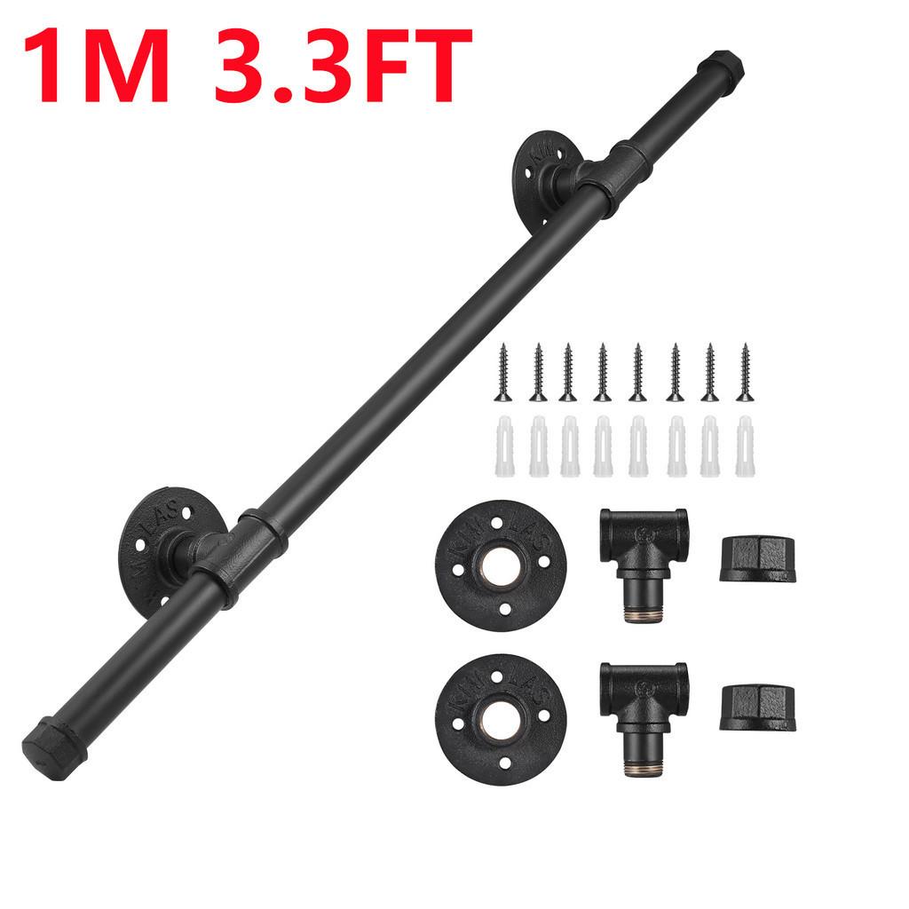 Stairs Steps Metal Handrails Non-Slip Easy Install Stairs Porch Deck Hand Rail Outdoor Indoor Stairs Porch Deck Hand Rail