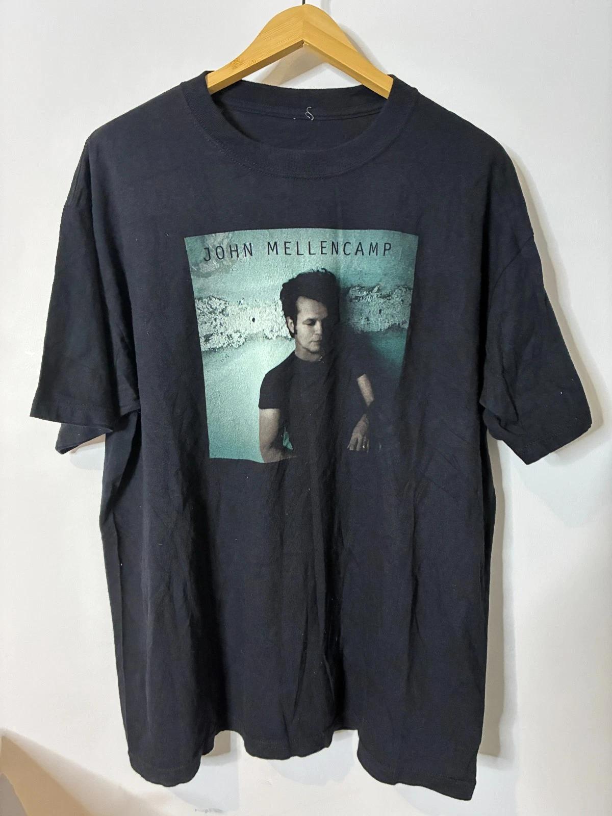 John Mellencamp Shirt 2XL XXL Black 2008 Tour Rock Tee T-Shirt 2XL