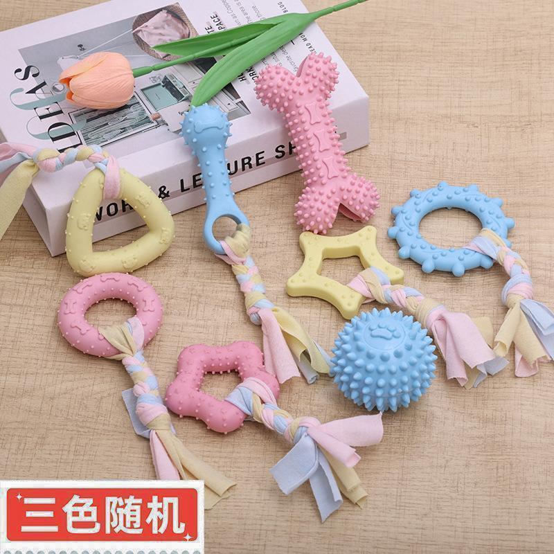 Dog Toys Direct Sales TPR Dog Toys Can't Bite Tooth Grinding Cotton Rope Pet Toys
