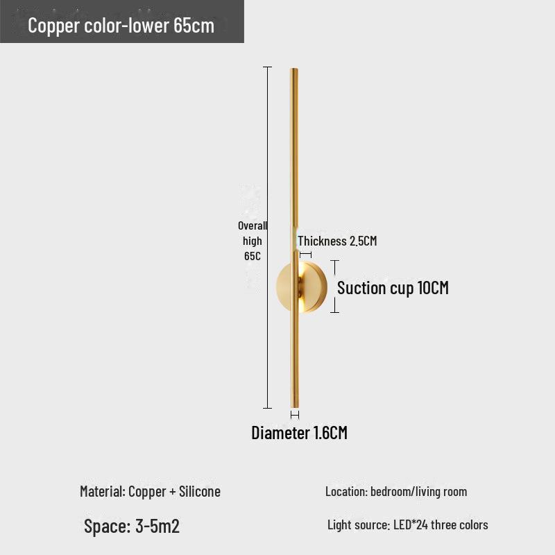 LED Minimalist Modern Wall Lamp for Bedroom/Living Room