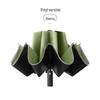 Three-Fold Automatic Reverse Umbrella with Reflective Edging & LED Light, Customizable Logo, All-Weather Protection for Business Use