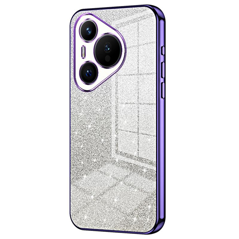

Для Huawei Pura 70 Чехол TPU Gradient Glitter Чехол для мобильного телефона Purple