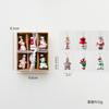 6/9PC set Christmas Glass Pendant Santa Claus Decorati Atmosphere for Xmas Tree Pendants DIY Home DecorArrangement Gift Box 2026
