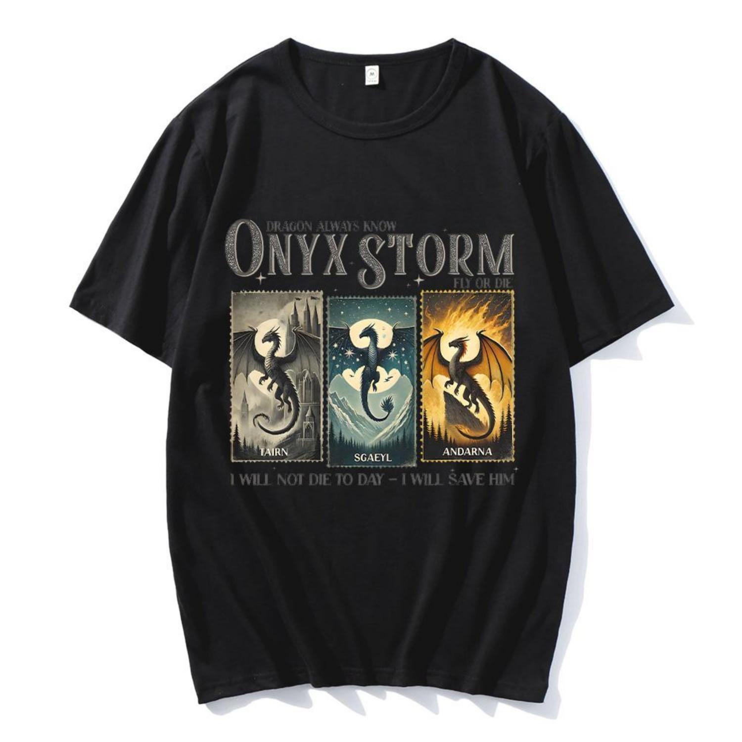 Футболка Onyx Storm Cotton Фиолетовая футболка Violet Sorrengail Fourth Wing Футболка Onyx Storm Dragons I Will Save Him Одежда Унисекс Летняя Футболка Y2K S