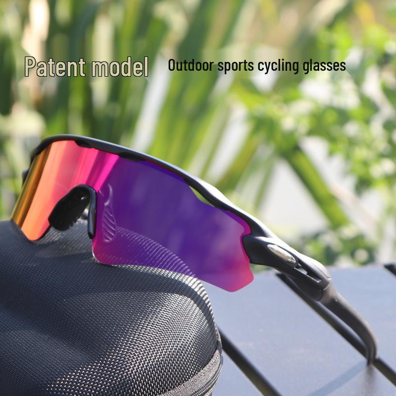 Cross-Border E-commerce TR90 Colorful Cycling Sunglasses for Outdoor Sports, Prescription-Compatible.