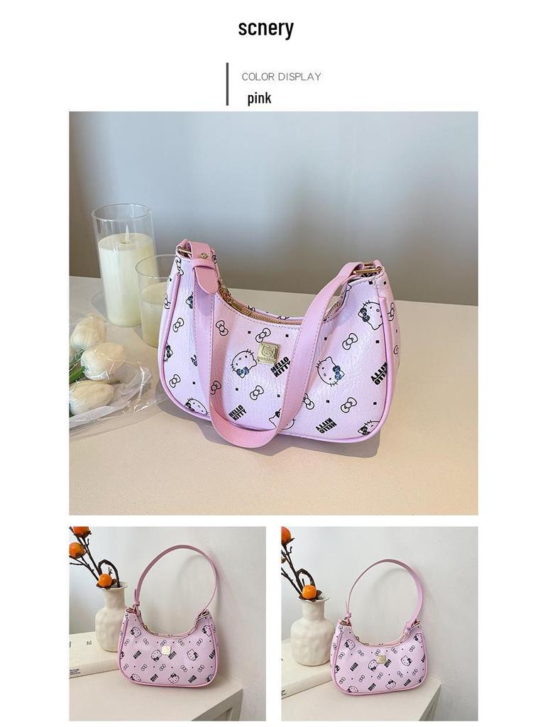 Korean Style Versatile Women's Shoulder Bag - Autumn/Winter Fashion Dumpling Print Bag