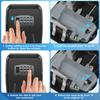 Wall Mount Key Lock Box 10 Keys Large Capacity Lockbox Resettable 4 Digit Passwords Code Security Lock for Home Garage Realtors