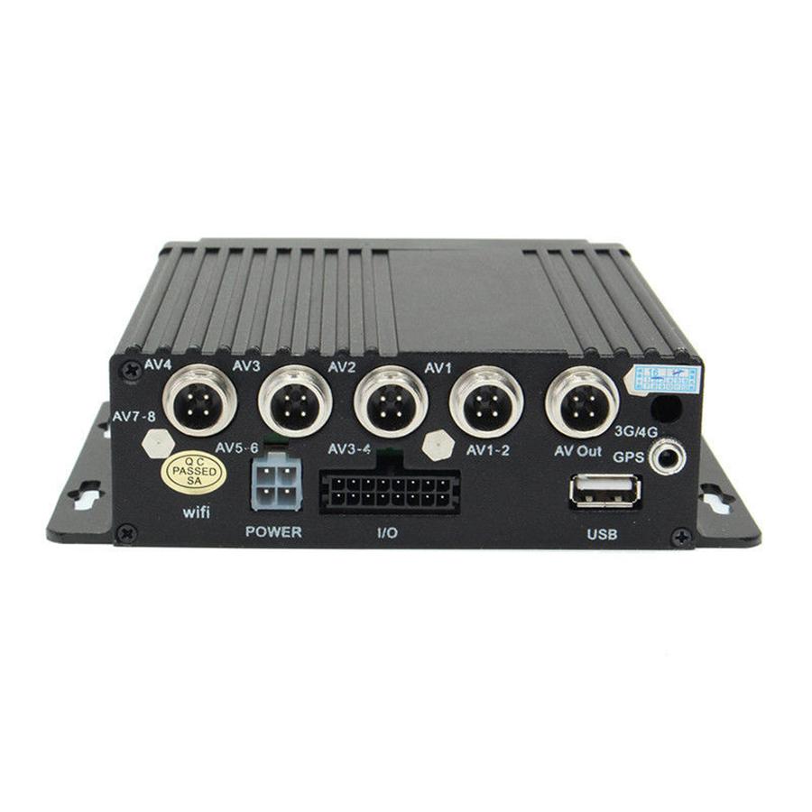 4CH Car Mobile DVR Security Video Recorder w/Cameras LCD Monitor Panoramic 360°