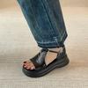 Comfort~~ Retro Casual Platform Open-toed Beautiful Sandals Women's Summer New Versatile Soft-soled Heightening Roman Shoes