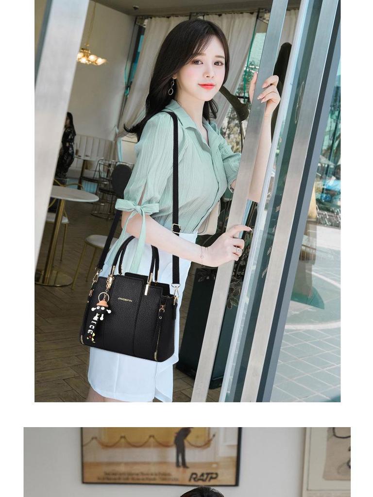 Damen Trend 2024 Handtasche mit großer Kapazität: Einfache, stilvolle und vielseitige Schulter-/Reise-Umhängetasche