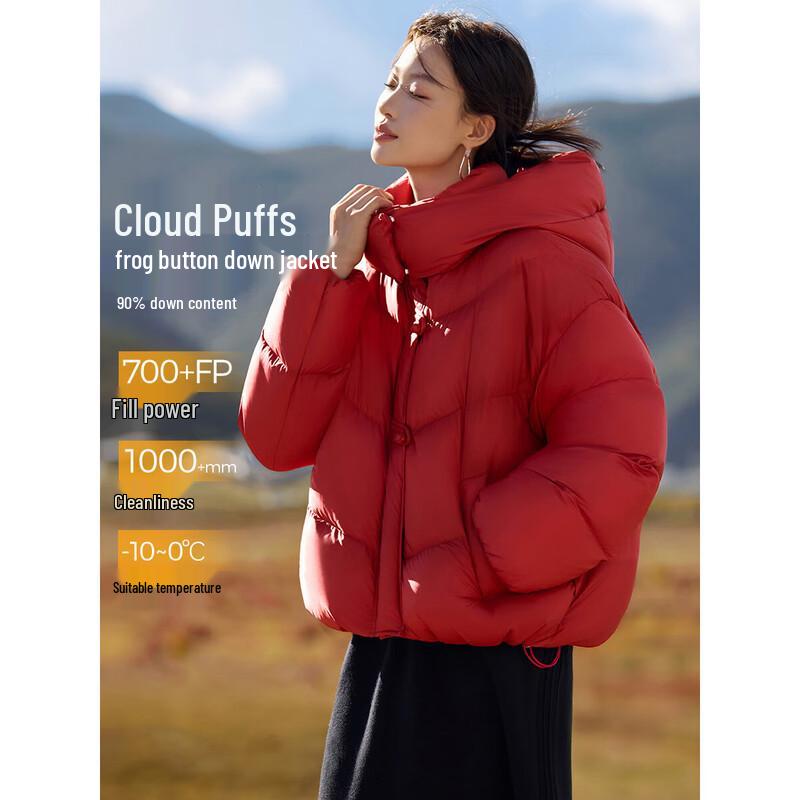 

Mohan Yimei Women s Hooded Cloud Puff Short Down Jacket XL